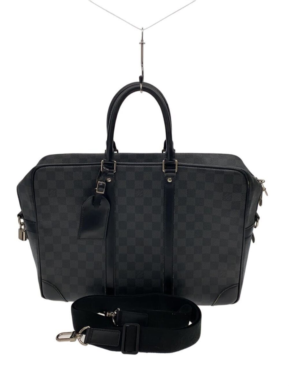 LOUIS VUITTON Porte Documents Voyage Damier Graphite Black